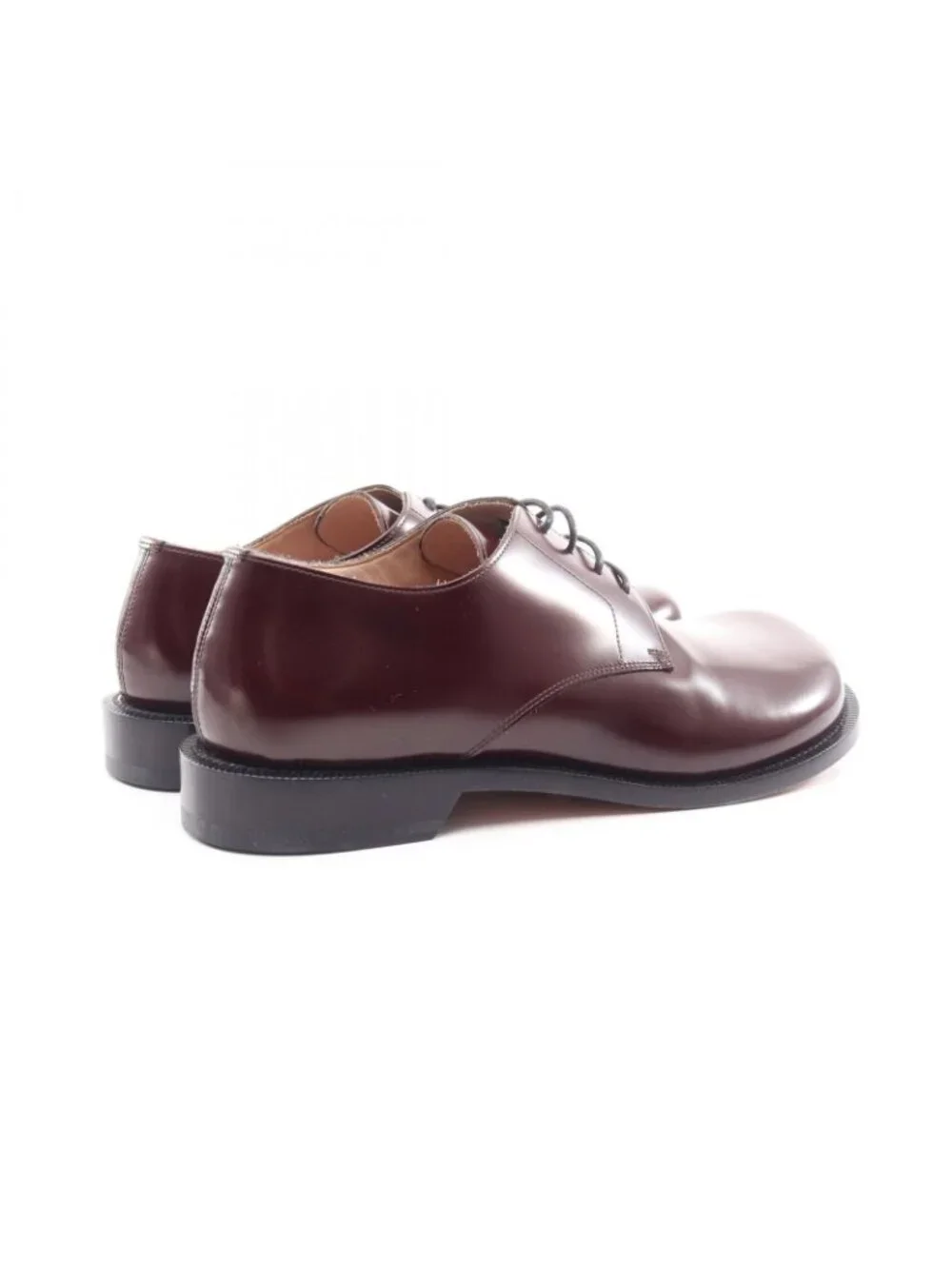 Loewe Dress Shoes Campo Derby Burgundy Leather